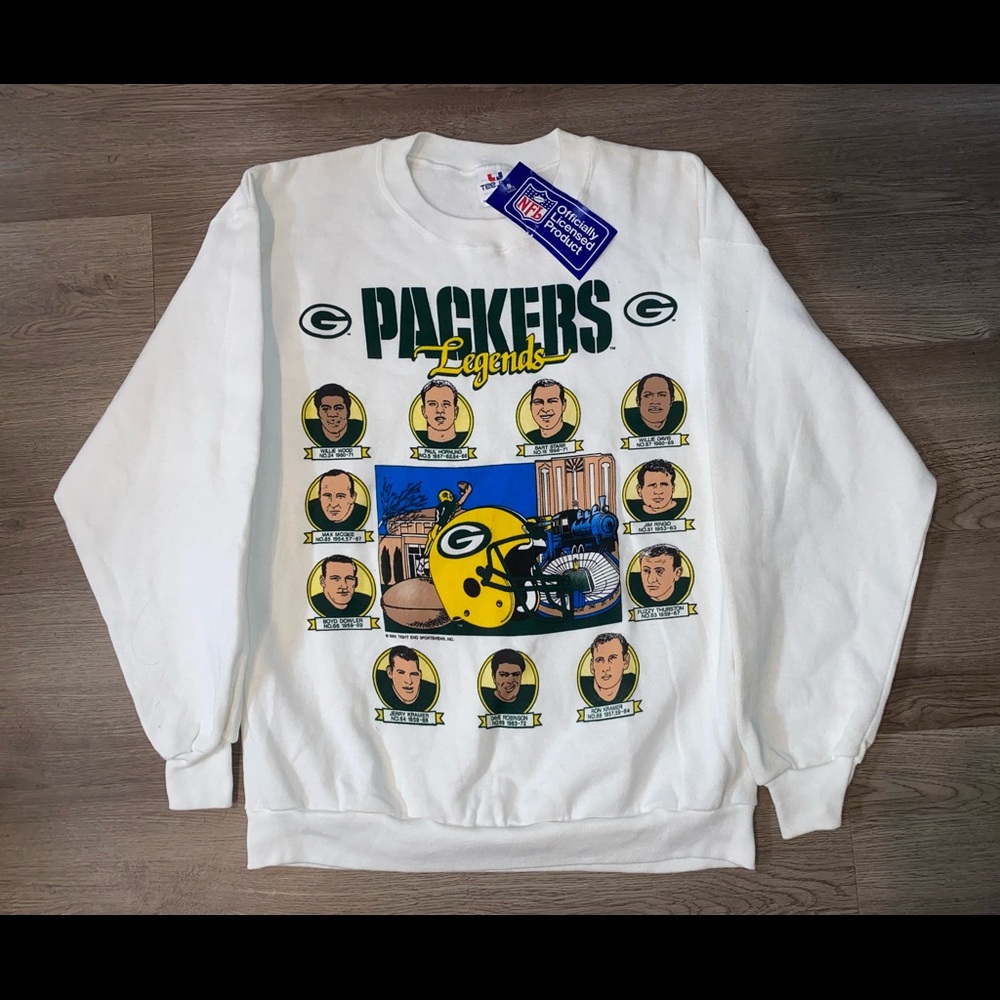 Vintage Green Bay Packers Legends Crewneck Sweatshirt Men’s Size Large NWT NICE